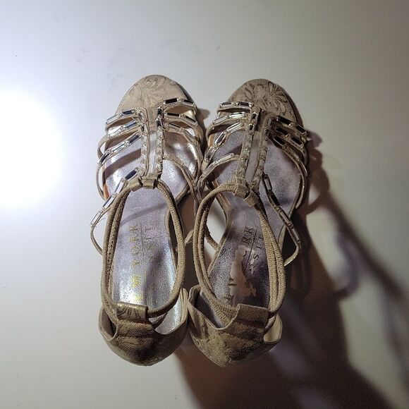 BRAND NEW NEW YORK  TRANSIT HIGH HEEL PEEP TOE ANKLE STRAP SANDAL - Picture 6 of 15